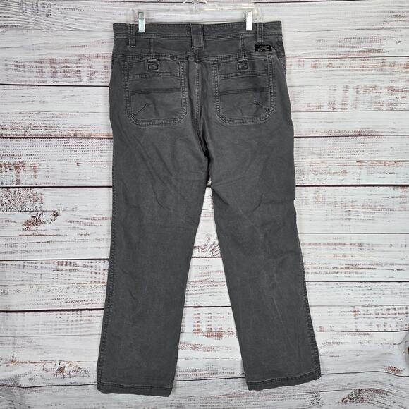 GH Bass & Co Pants Mens 36 Gray Casual Straight Fit Workwear Stretch Utility - Picture 3 of 9
